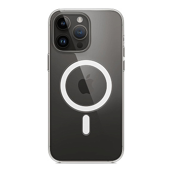 Чехол MagSafe прозрачный на iPhone 15 Pro Max